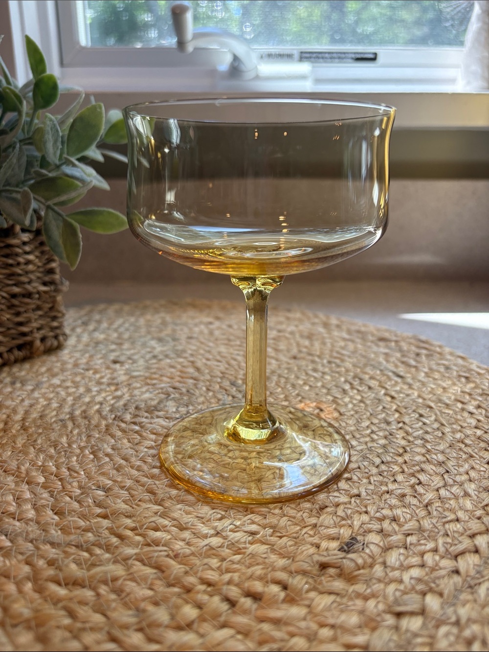 Vintage Lenox Gold Mist Yellow Champagne Glass/Tall Sherbet replacement glass